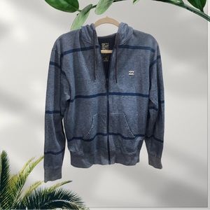 Billabong blue comfy zipper jacket